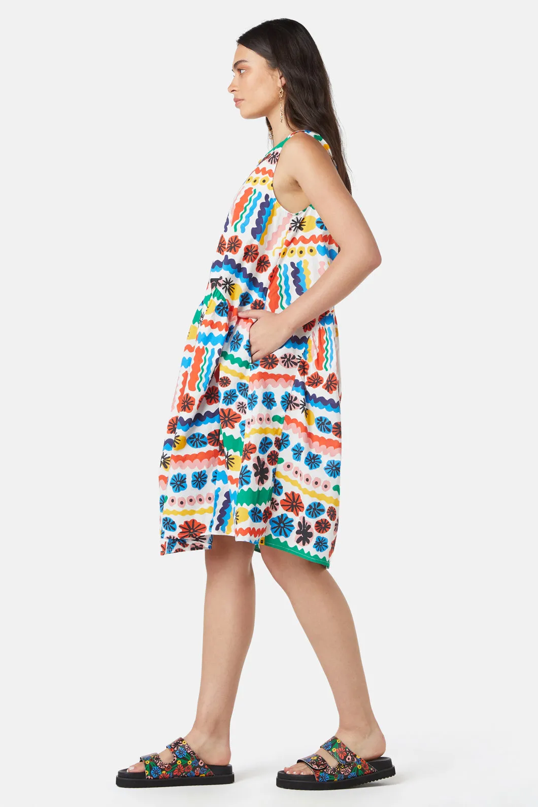 Paddle Poppy Tulip Dress
