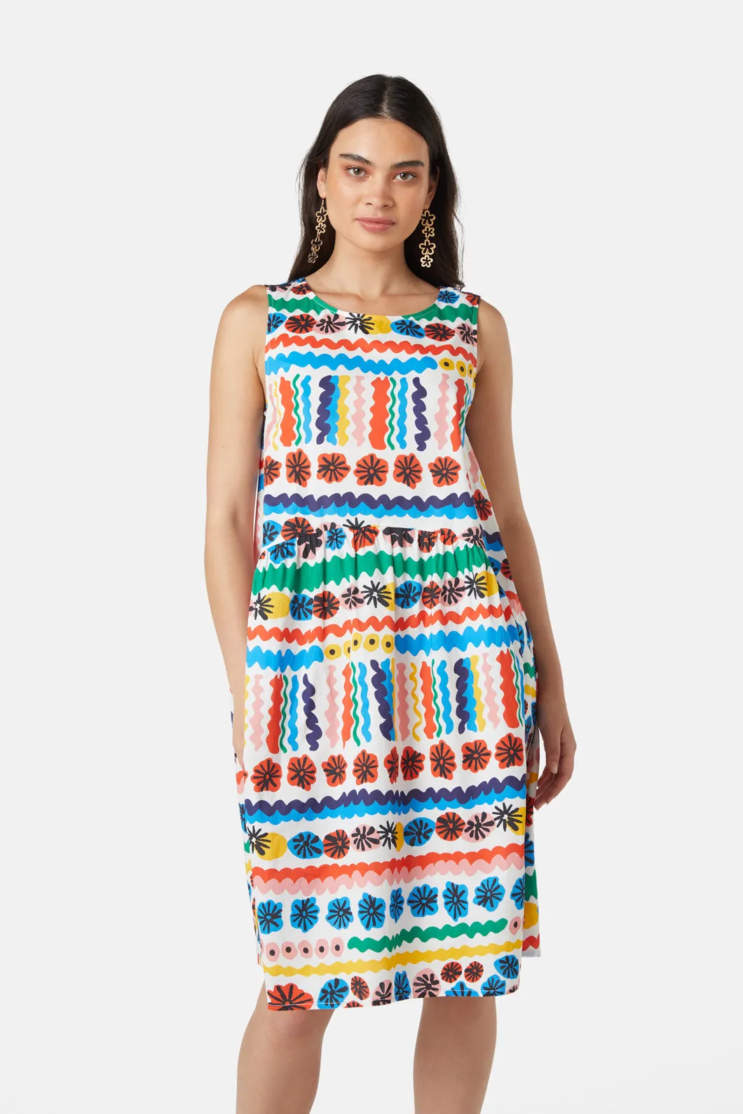 Paddle Poppy Tulip Dress