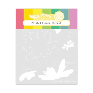 Painted Flower Stencil