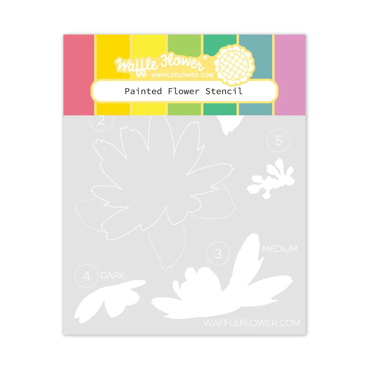 Painted Flower Stencil