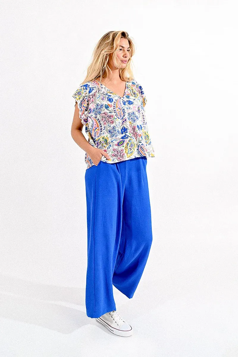 Paisley Print Top