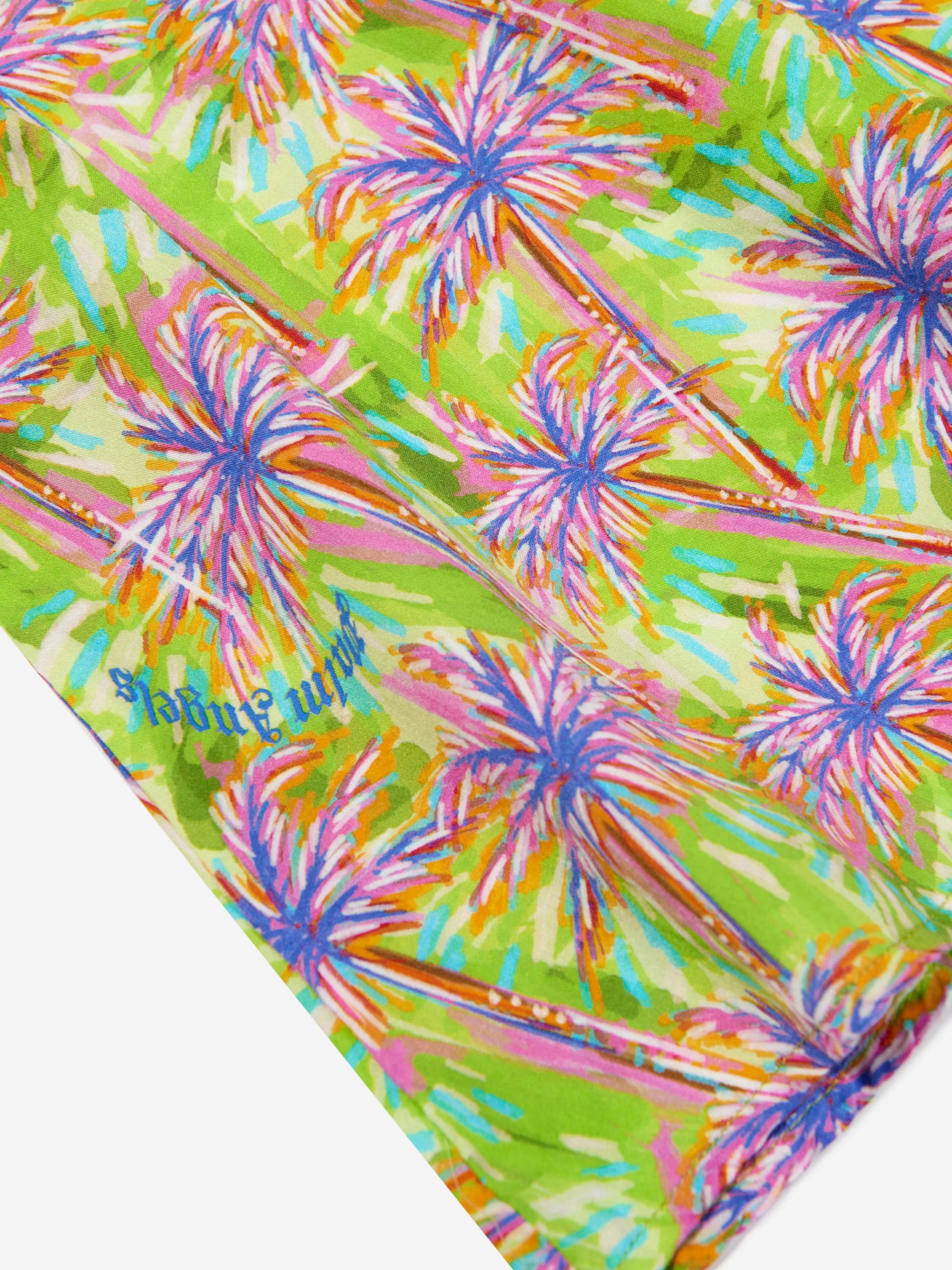 Palm Angels Girls AOP PA Palms T-Shirt Dress in Multicolour