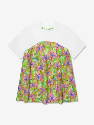 Palm Angels Girls AOP PA Palms T-Shirt Dress in Multicolour