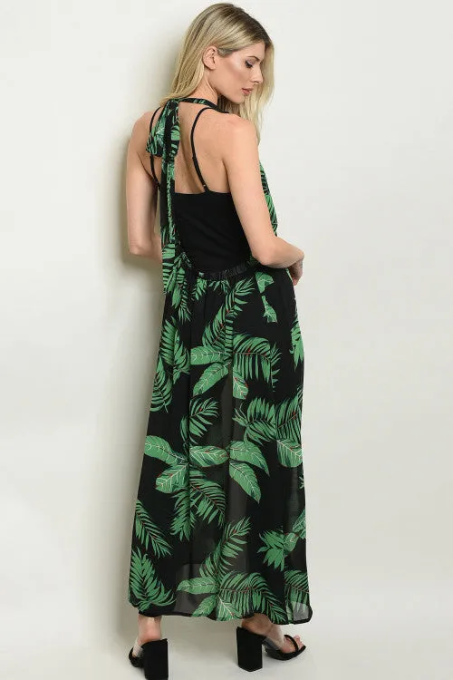 Palm Print Kimono