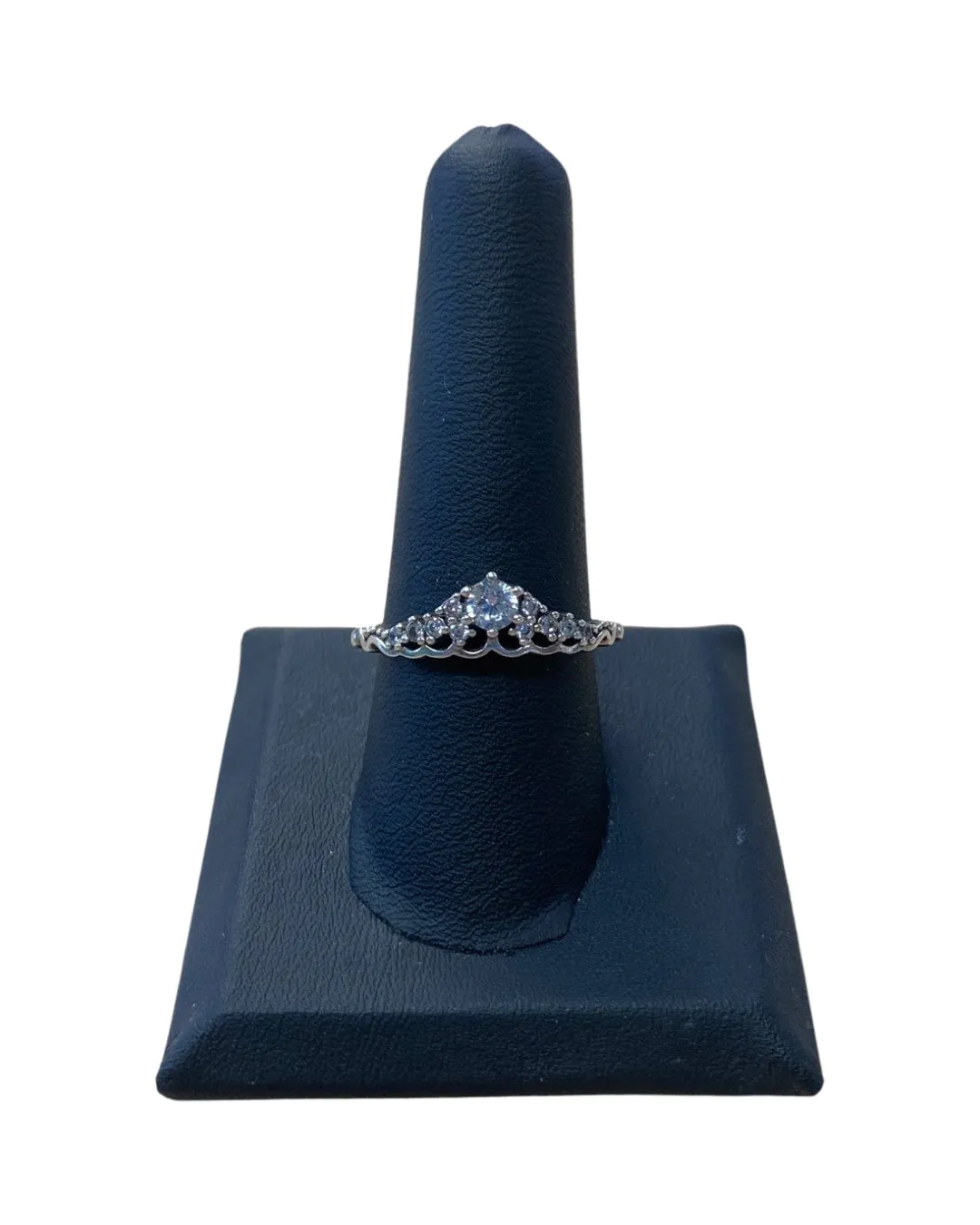 PANDORA SILVER FAIRYTALE CROWN 792058CZ SIZE 8