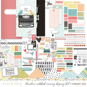 Paperie Traveler's Notebook Memory Keeping Kit February 2023