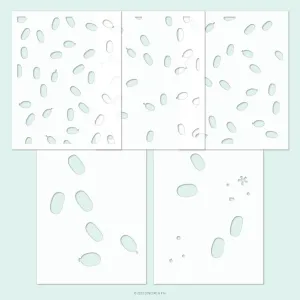 Party Animal Stencil Pack (5 stencils; 4.75 x 6)