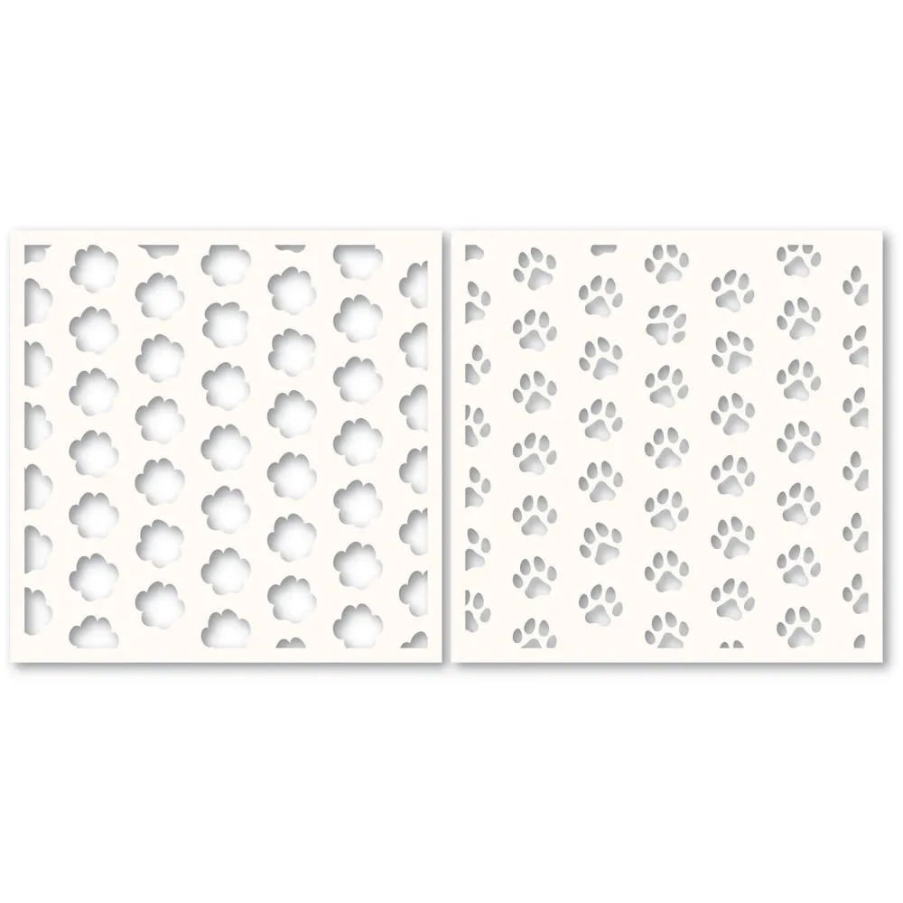 Pawprint Stencil Set