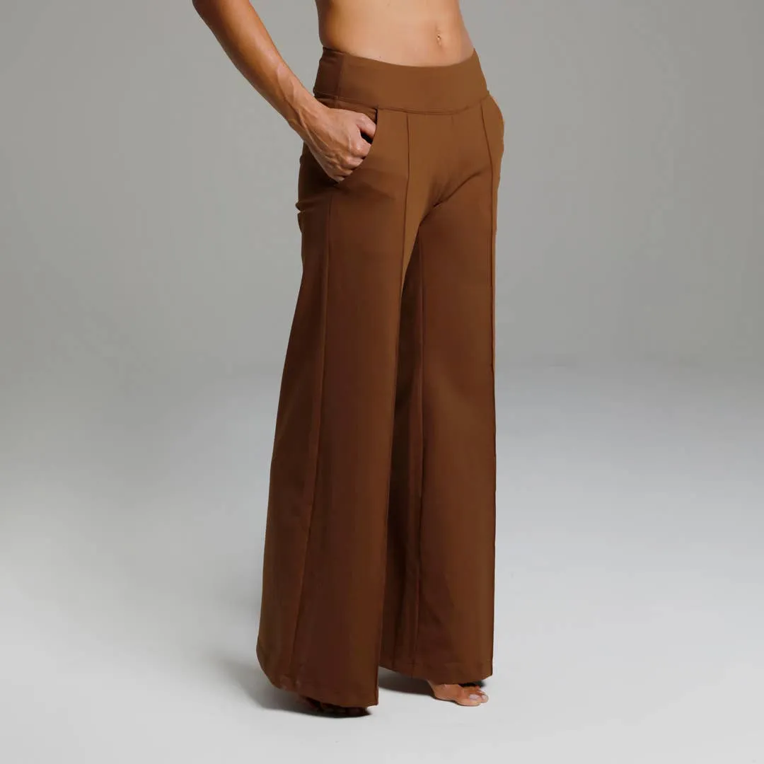 Perfect High Waist Wide Leg Pant (Bronze)