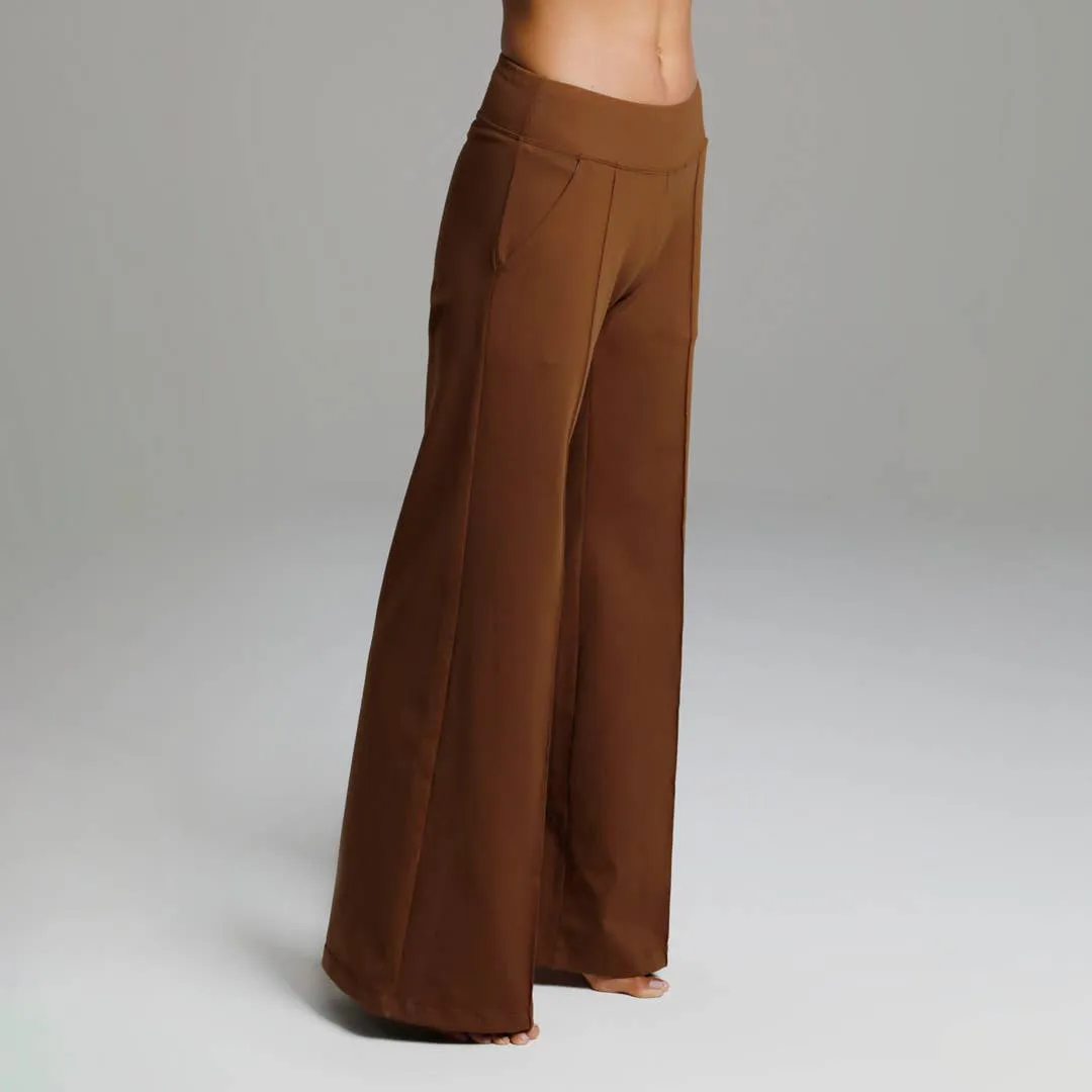 Perfect High Waist Wide Leg Pant (Bronze)