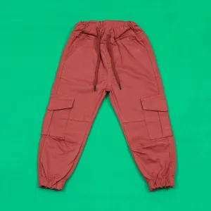 Persian Red Cargo Cotton Pants