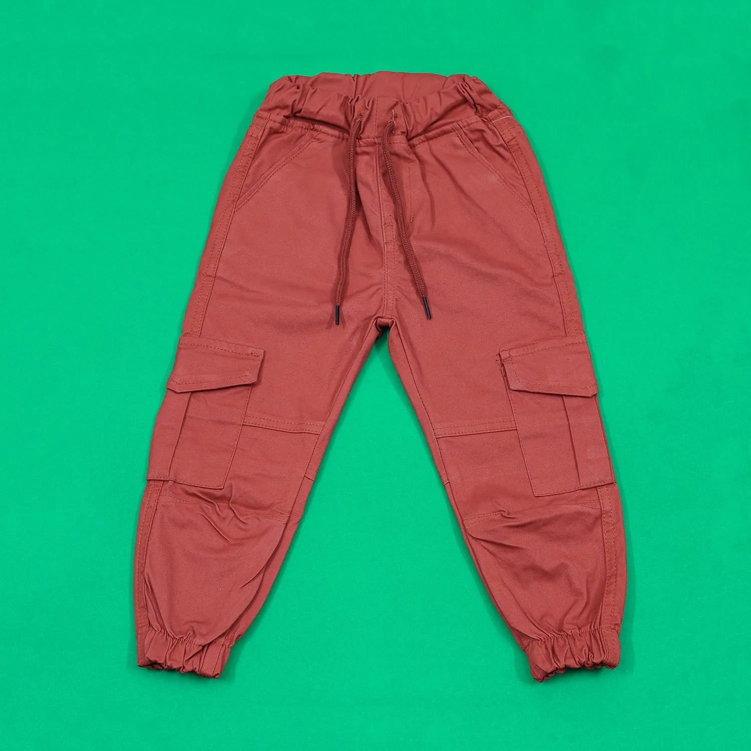 Persian Red Cargo Cotton Pants