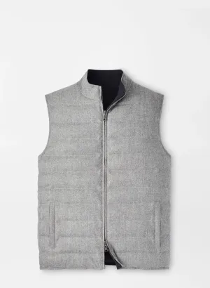 Peter Millar Whistler Reversible Vest In Nickel