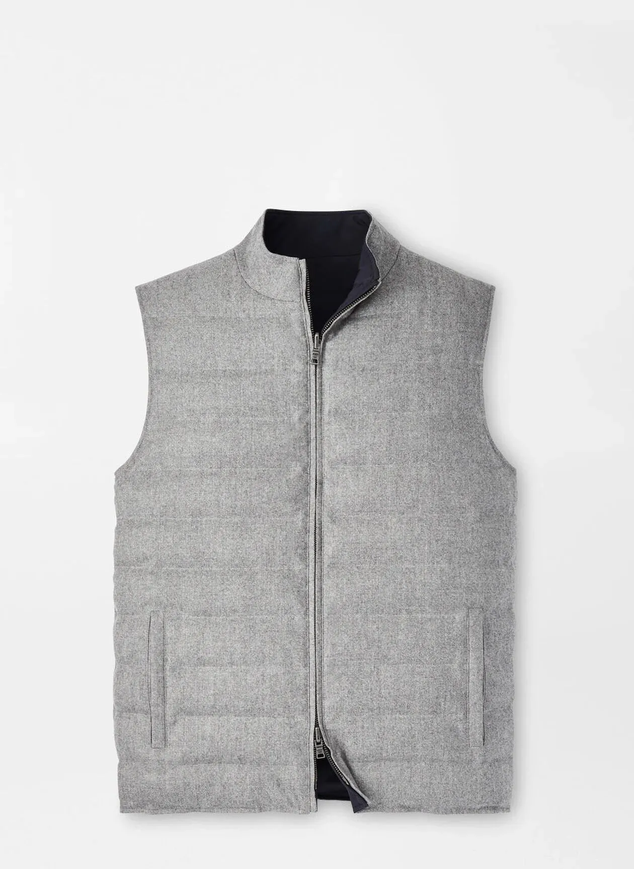 Peter Millar Whistler Reversible Vest In Nickel