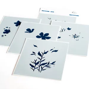 Pink Fresh Studio - Layering stencils - Enchanting Meadows