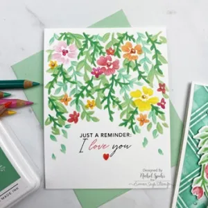 Pink Fresh Studio - Layering stencils - Hanging Garden