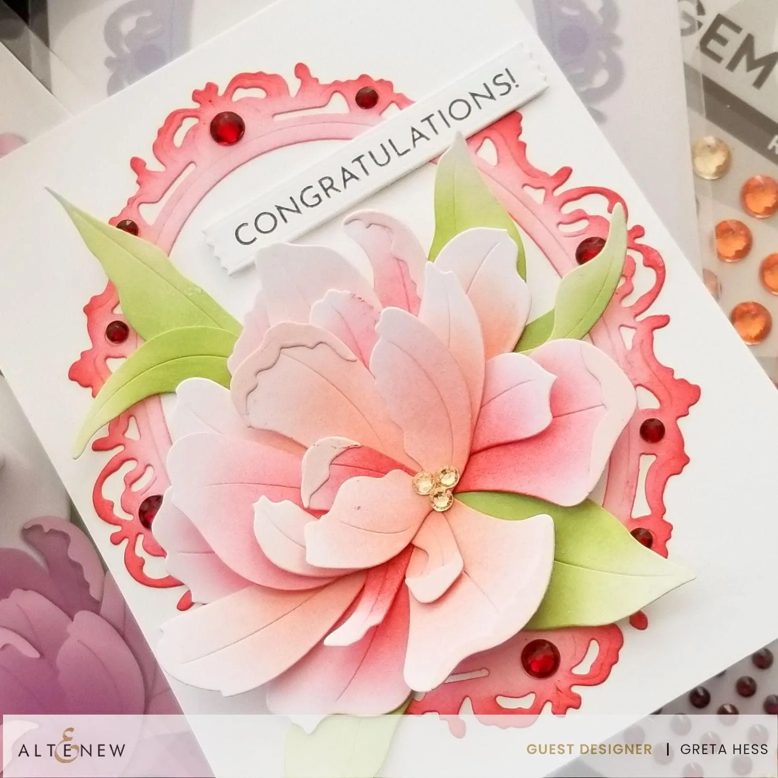 Pink Star Tulip Layering Die Set