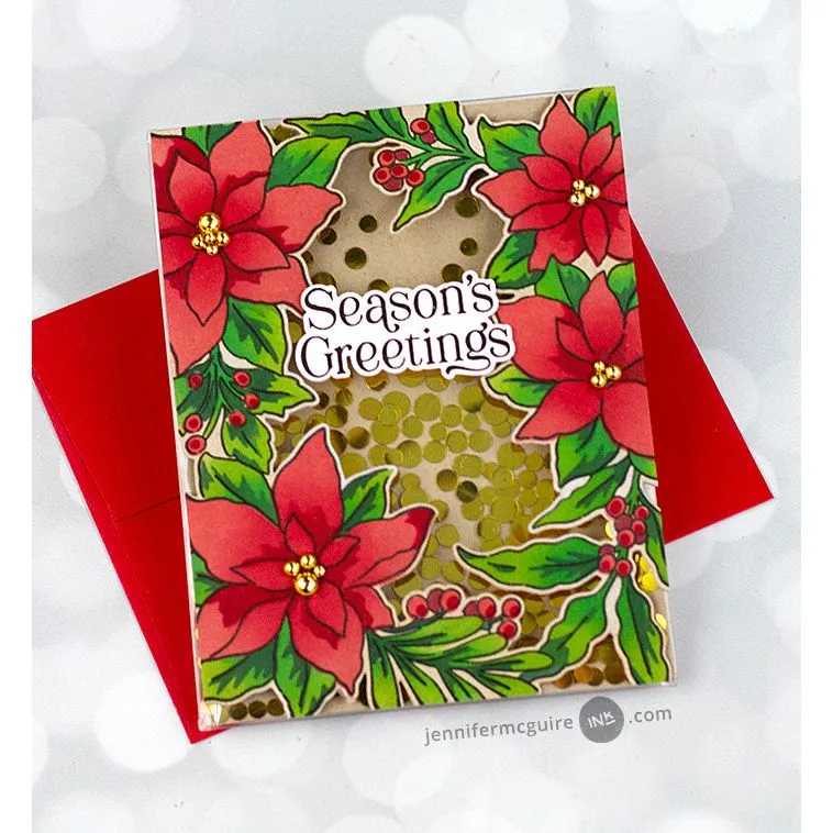 Pinkfresh Studio Stencils 4.25"X5.5" 4/Pkg Holiday Bicycle