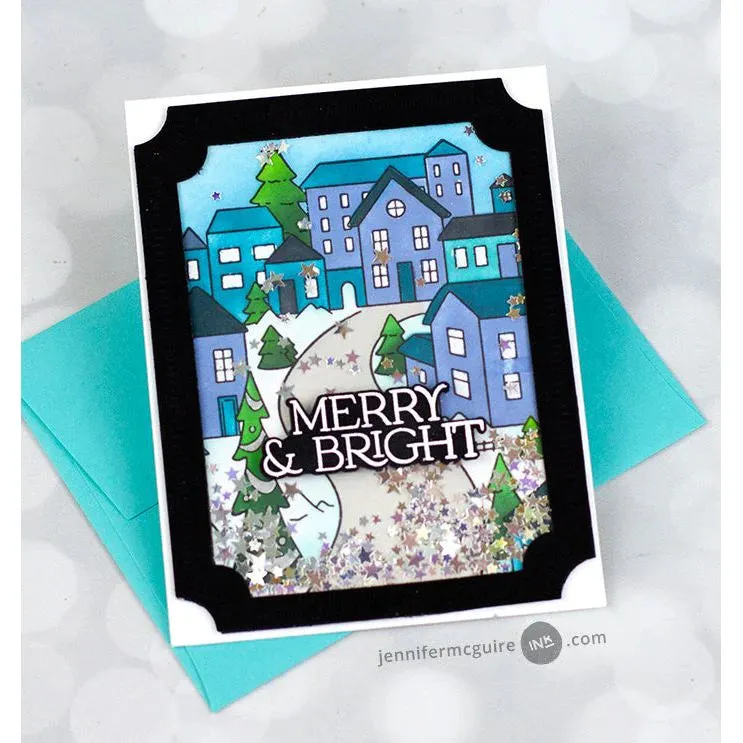 Pinkfresh Studio Stencils 4.25"X5.5" 6/Pkg Festive Foliage Tree