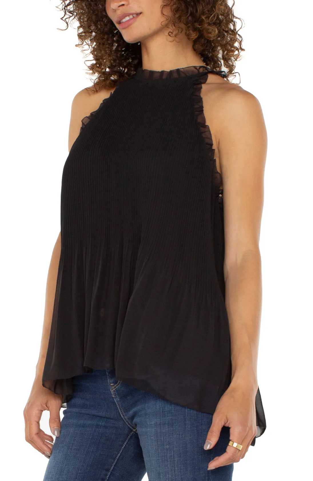 Pleated Healter Top