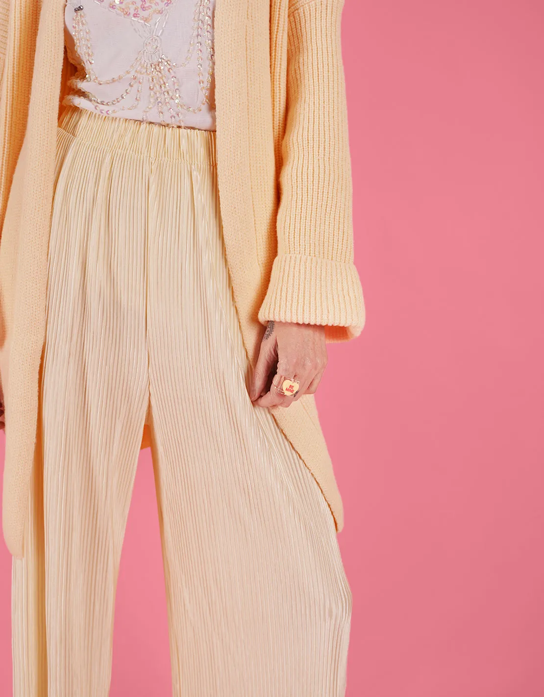 Pocket front midi cardigan