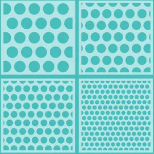 Polka Dot Background Stencils set of 4