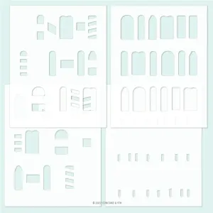 Popsicle Party Stencil Pack (four 4.75x6)