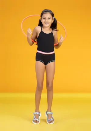 Primary Girls Boyshorts Black Tencel Modal