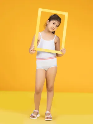 Primary Girls Boyshorts White Tencel Modal