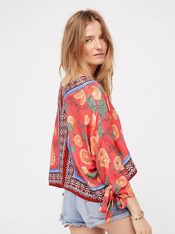 Print Chiffon Top