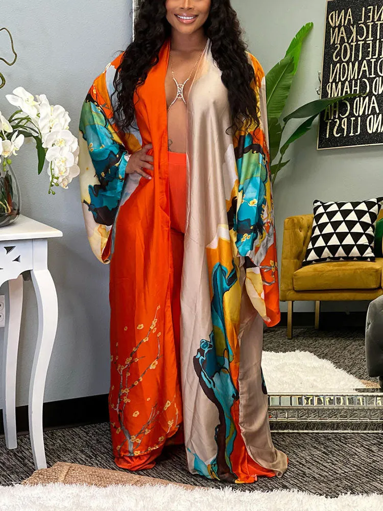 Printed One Graceful Shoulder Dress
