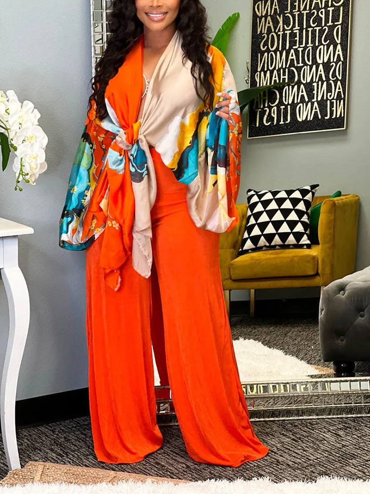Printed One Graceful Shoulder Dress