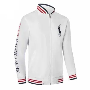 Prl Crested Hand Logo Design White Jacket Tracksuit