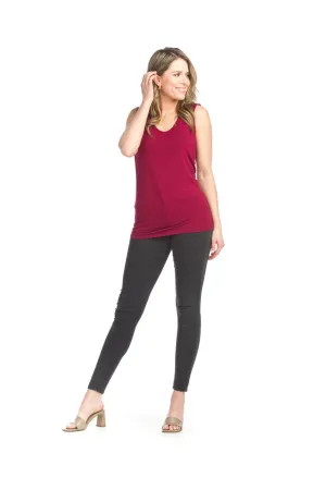 PT14007 BURGN Layering V Neck Bamboo Tank