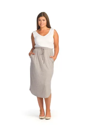 PT14007 WHITE Layering V Neck Bamboo Tank