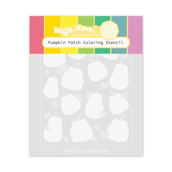 Pumpkin Patch Coloring Stencil
