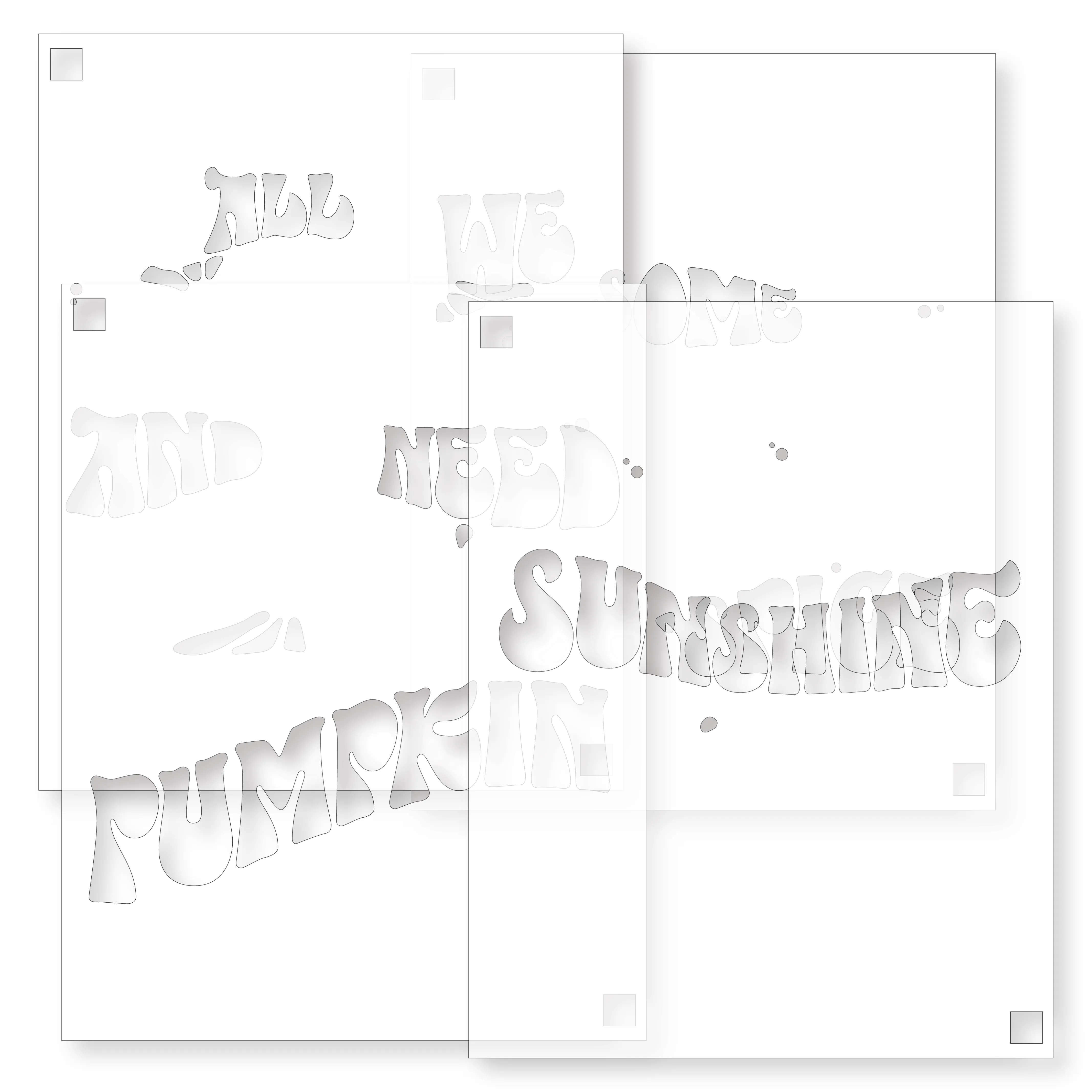 Pumpkin Spice Stencil | 4.25"x5.5" Layering