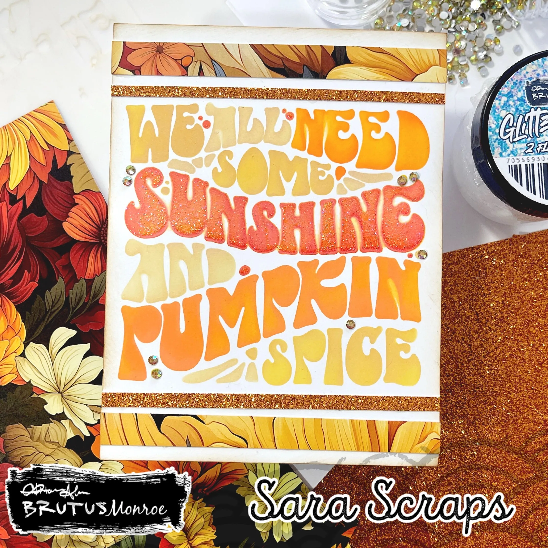 Pumpkin Spice Stencil | 4.25"x5.5" Layering