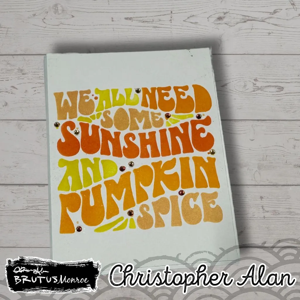 Pumpkin Spice Stencil | 4.25"x5.5" Layering