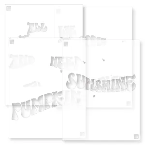 Pumpkin Spice Stencil | 4.25"x5.5" Layering