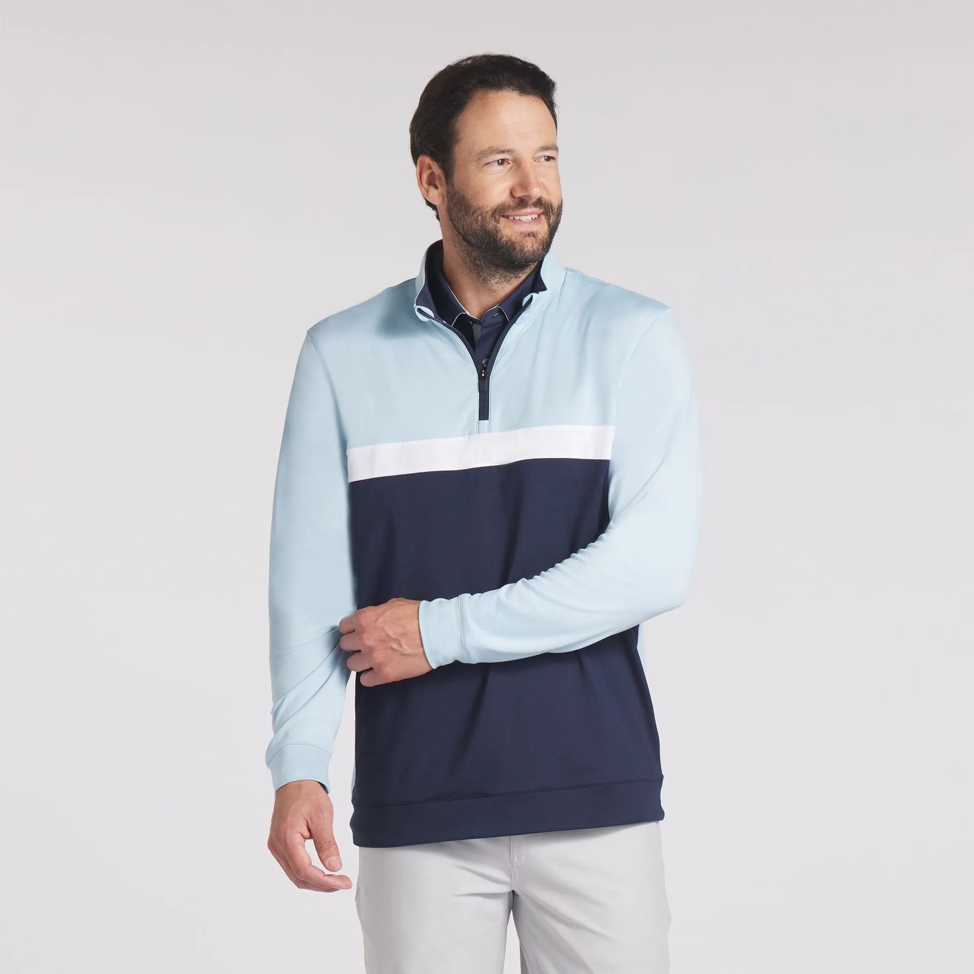 Pure Colorblock Golf 1/4 Zip