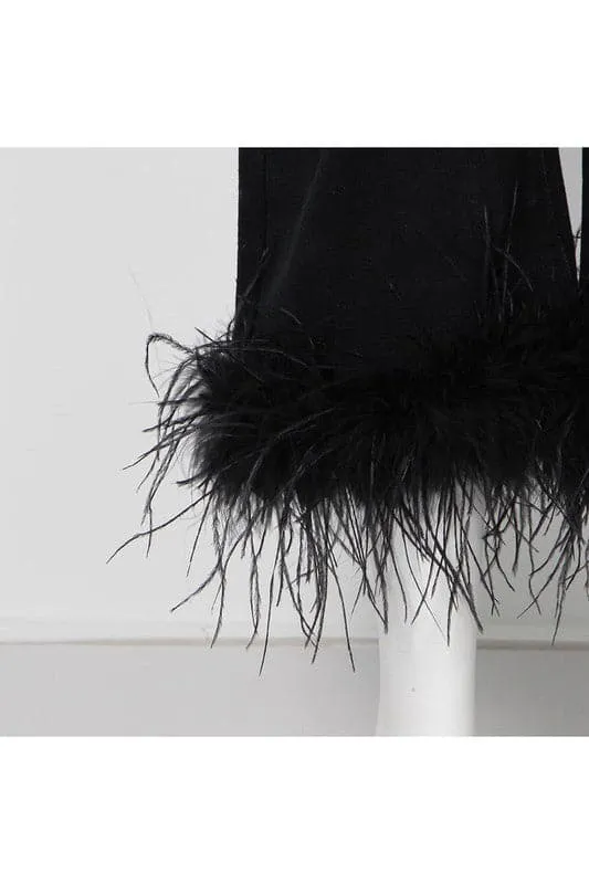PW828 High Waist Straight Leg Black Jeans