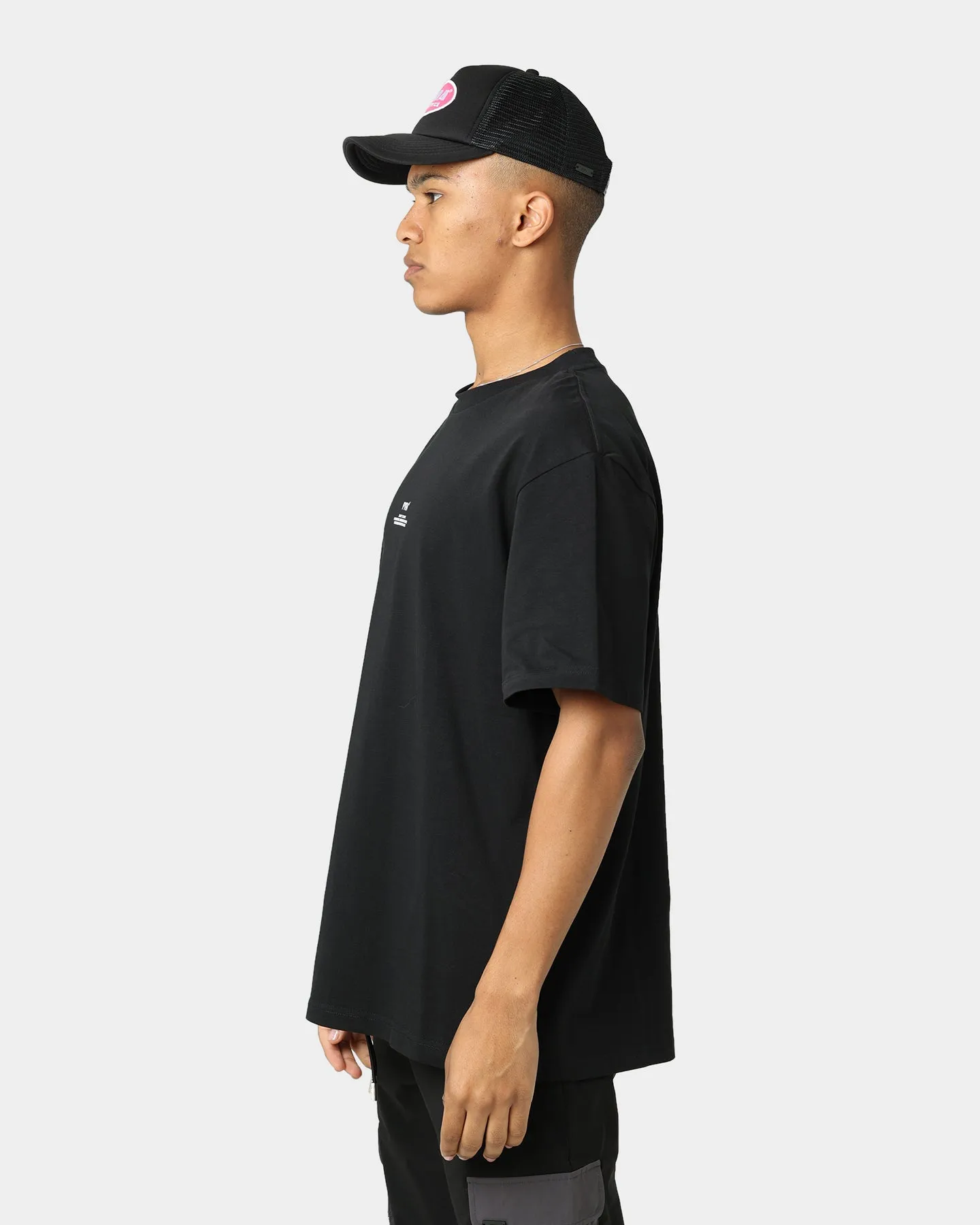 Pyra Stacked Logo T-Shirt Black/White