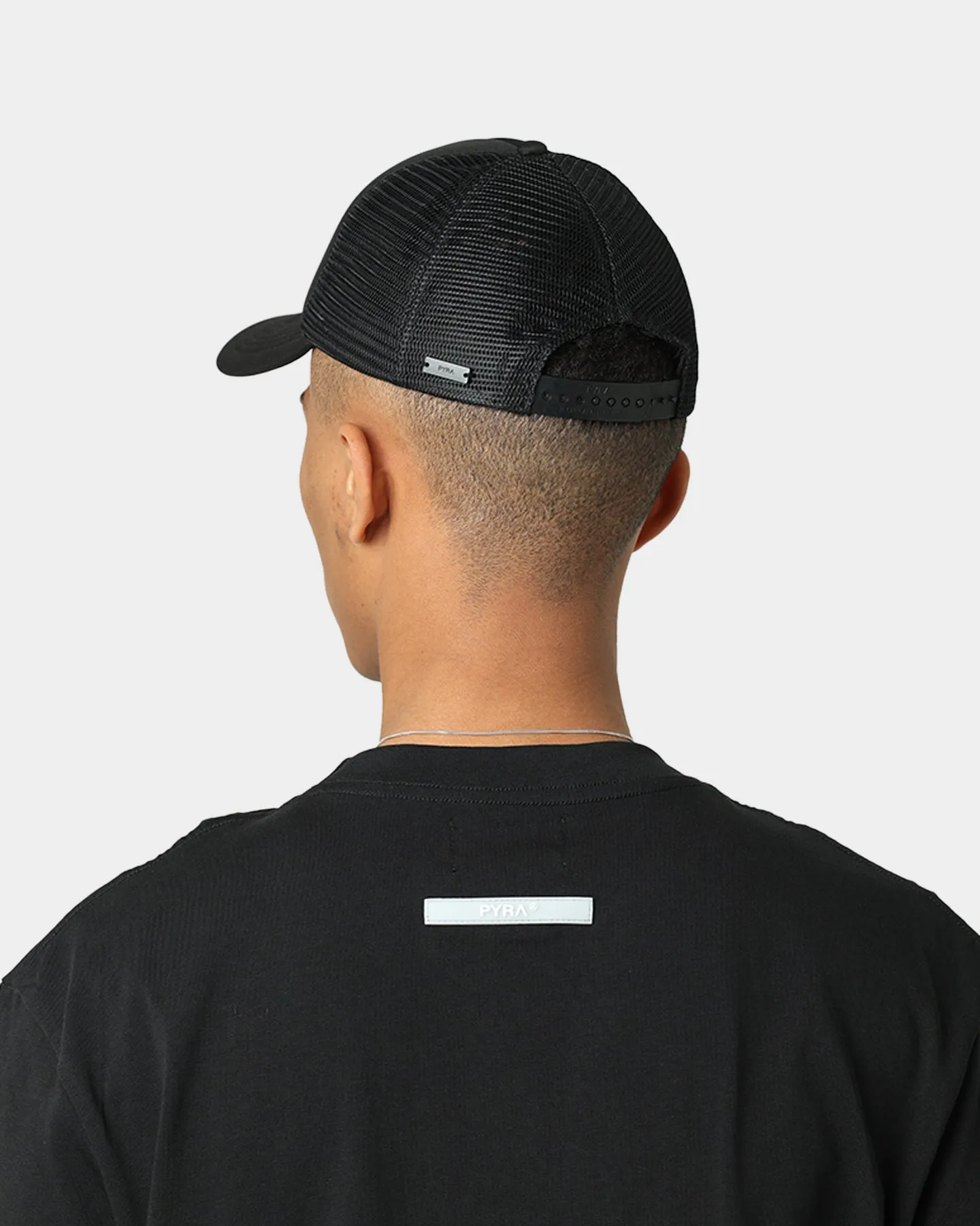 Pyra Stacked Logo T-Shirt Black/White