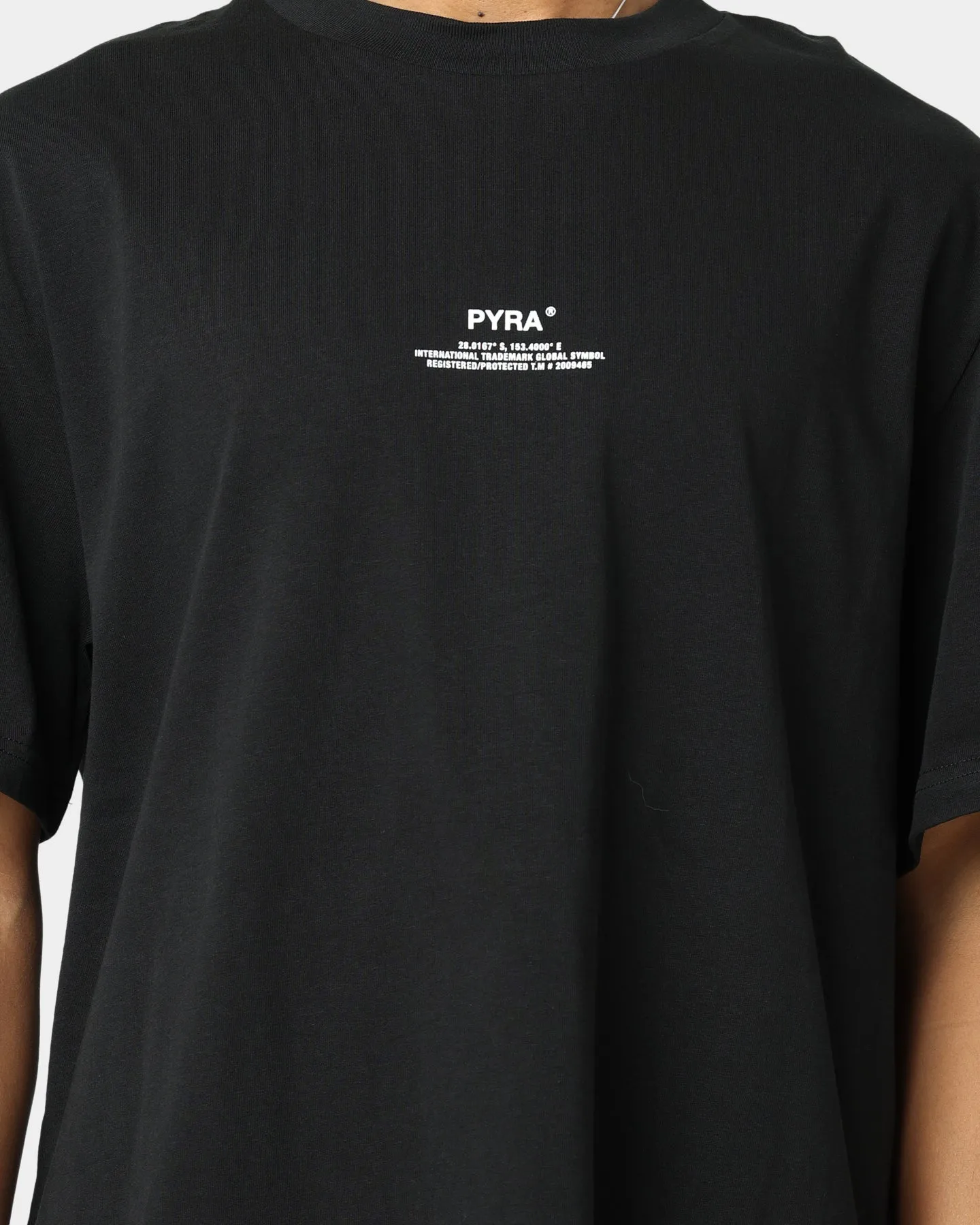 Pyra Stacked Logo T-Shirt Black/White
