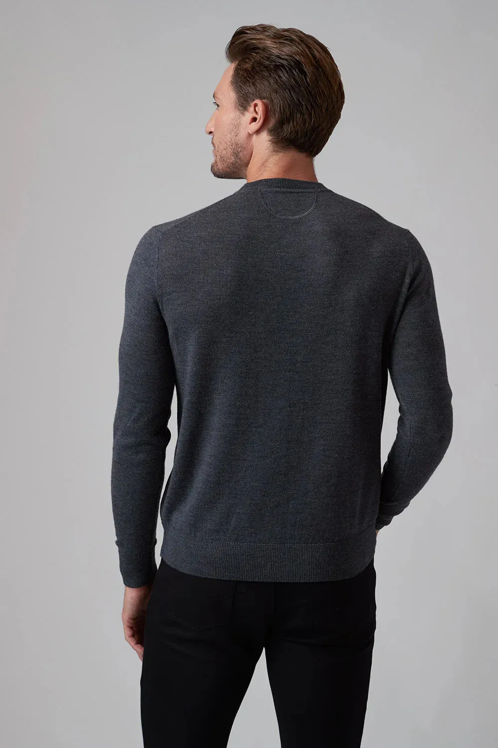 Raffi Alfie Crew in Charcoal