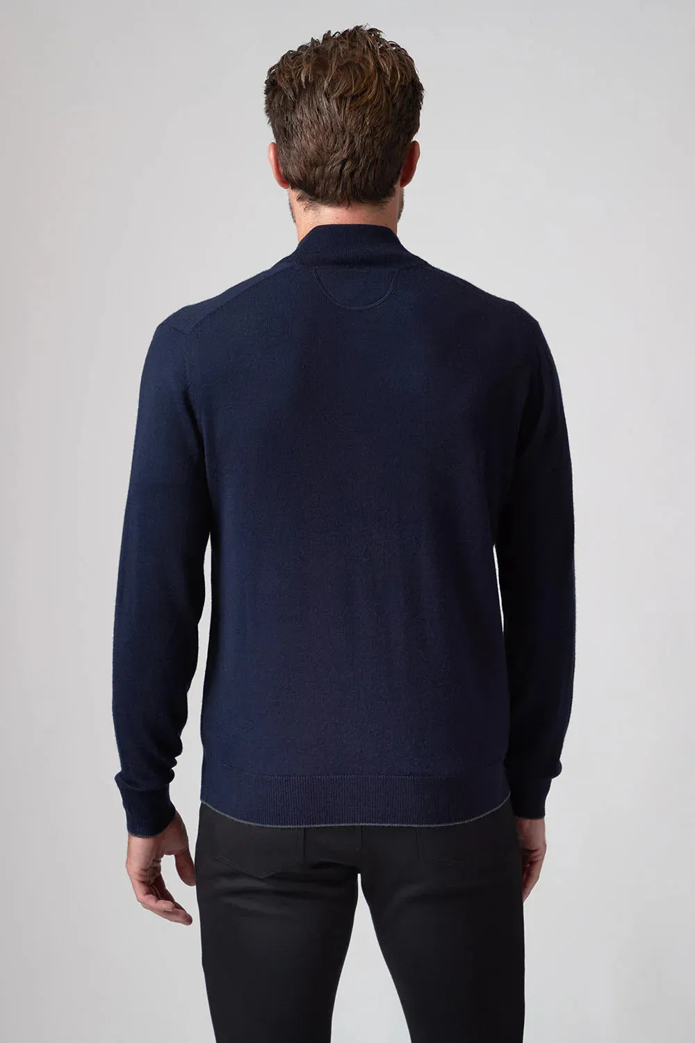Raffi Matteo L/S Full Zip in Navy