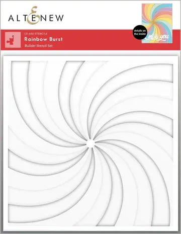 Rainbow Burst Stencil Set (3 in 1)