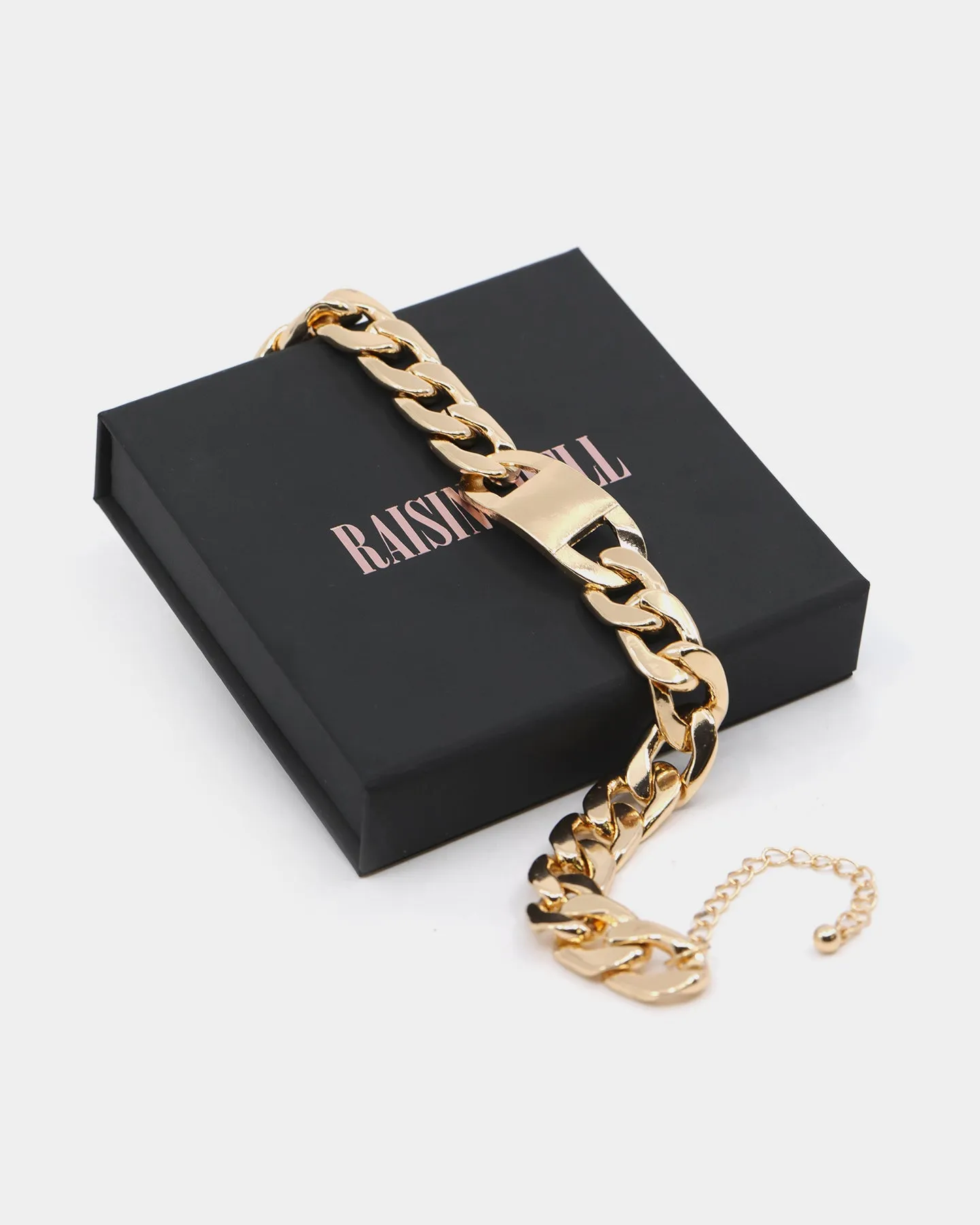 Raising Hell Women's Clasp Choker Chain Gold