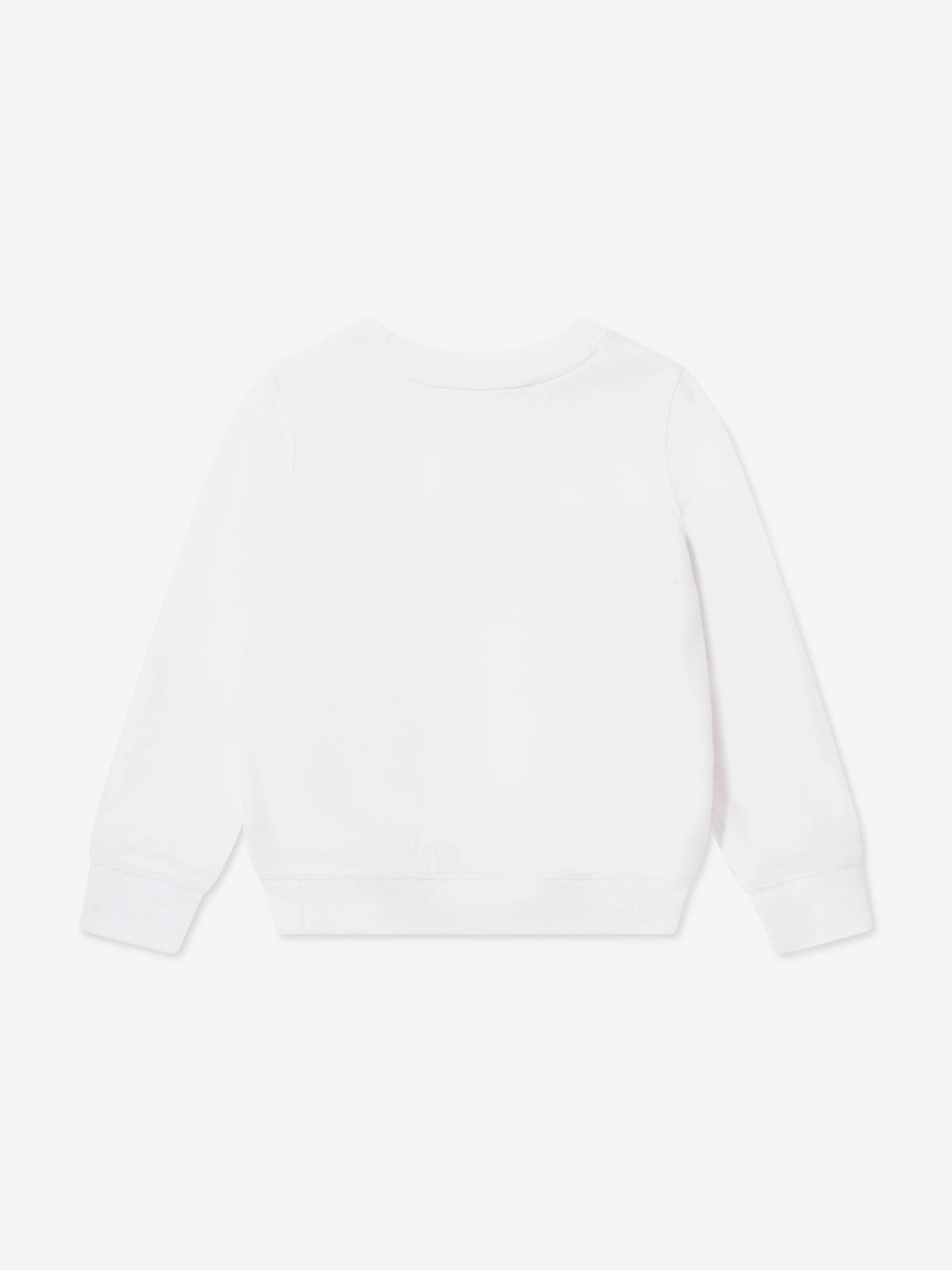 Ralph Lauren Girls Sparkle Bear Sweatshirt in White